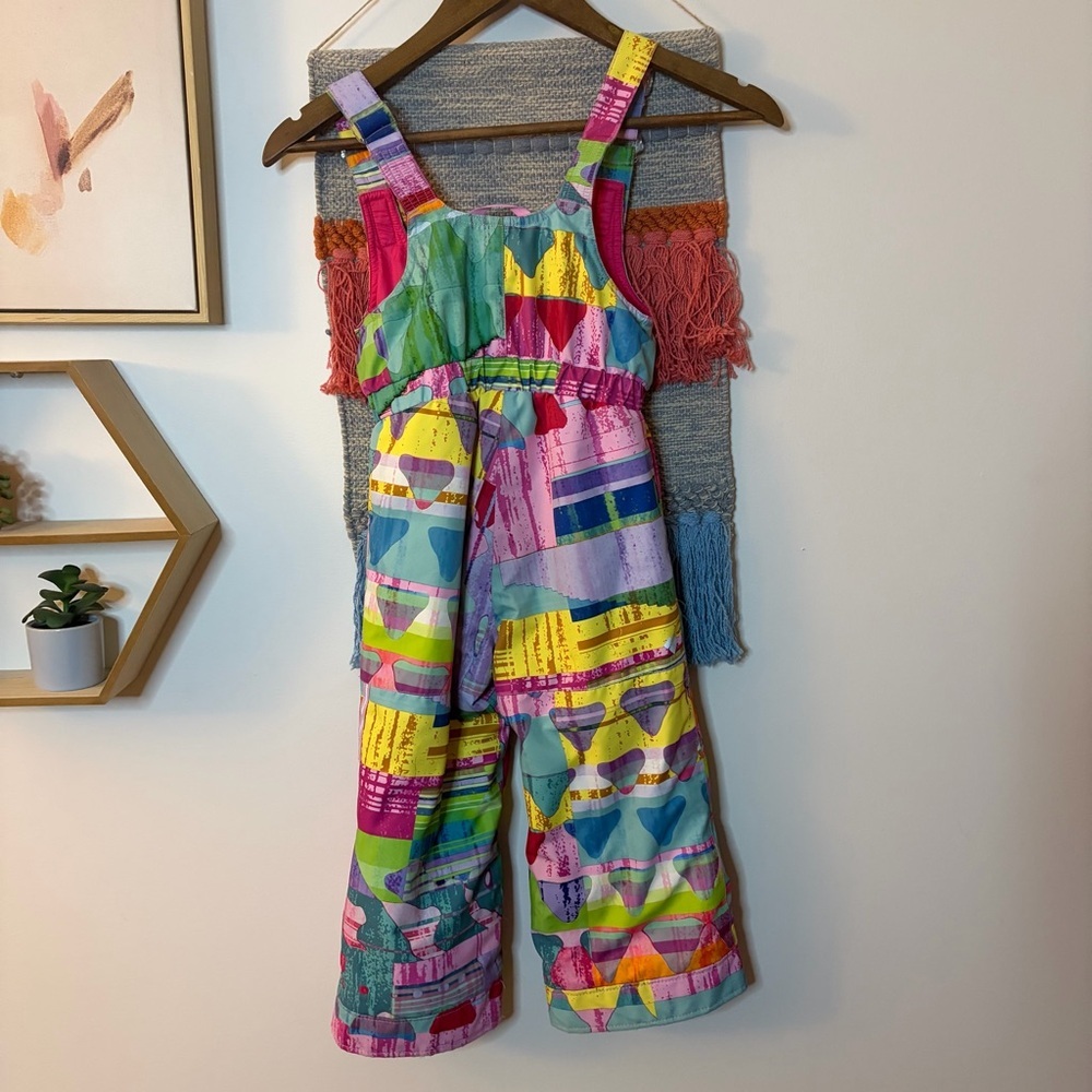 Obermeyer Girl’s Multicolor Snow Ski Overalls size 4 - Picture 2 of 8